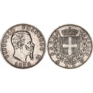 Italy 5 Lire 1875 M BN