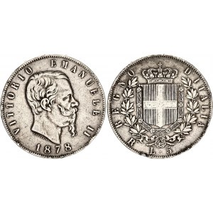 Italy 5 Lire 1878 R