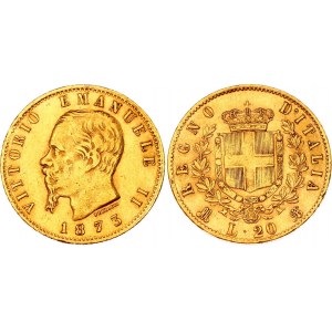 Italy 20 Lire 1873 MBN