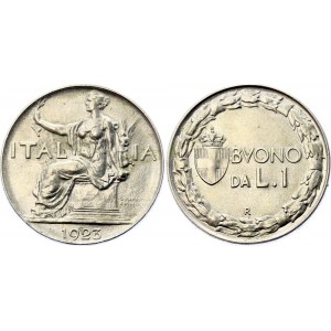 Italy 1 Lira 1923 R