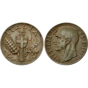 Italy 10 Centesimi 1936 R