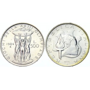 Italy 500 Lire 1984 R