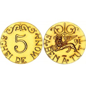Italy Gold Medal 5 Schei de Mona 20th Century (ND)