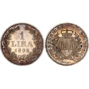 San Marino 1 Lira 1898 R
