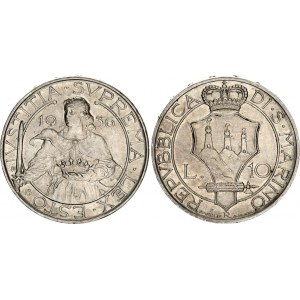 San Marino 10 Lire 1936 R