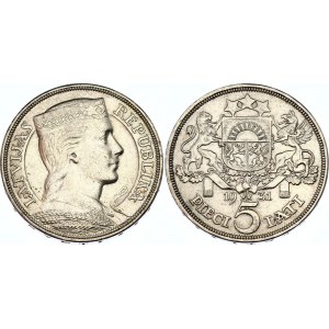 Latvia 5 Lati 1931