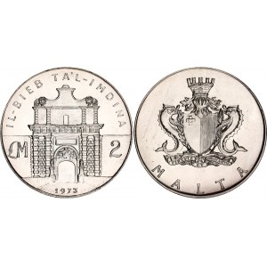 Malta 2 Pounds 1973
