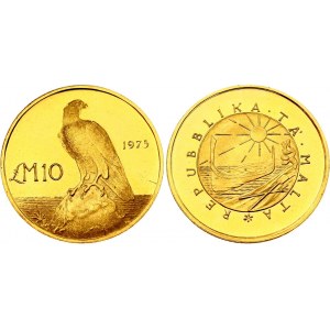 Malta 10 Pounds 1975