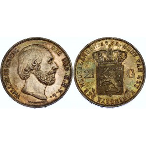 Netherlands 2-1/2 Gulden 1865