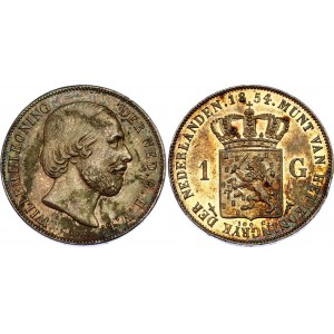 Netherlands 1 Gulden 1854