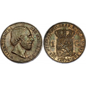 Netherlands 1 Gulden 1858