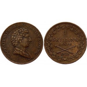 Sweden 1 Skilling 1835 Key Date