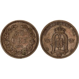 Sweden 50 Ore 1875 ST