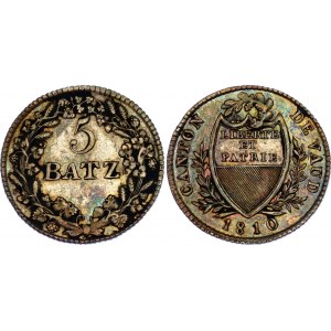 Switzerland Vaud 5 Batz 1810