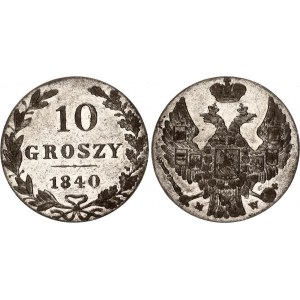 Russia - Poland 10 Groszy 1840