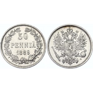 Russia - Finland 50 Pennia 1889 L