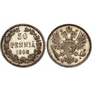 Russia - Finland 50 Pennia 1908 L