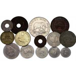 Africa Lot of 14 Coins 1894 - 1991