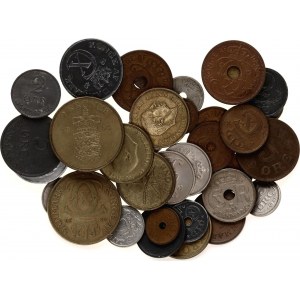 Denmark Lot of 42 Coins 1919 - 1967