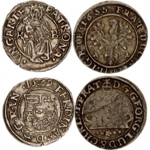 Europe Lot of 2 Silver Coins 1529 - 1655