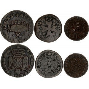 Europe Lot of 3 Coins 17th - 18th Centuries