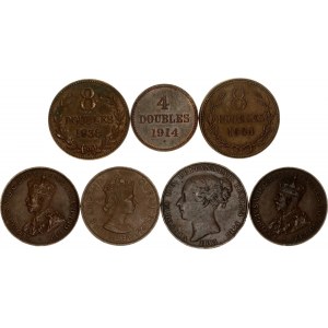 Europe Lot of 7 Coins 1914 - 1964