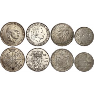 Europe Lot of 4 Silver Coins 1944 - 1966