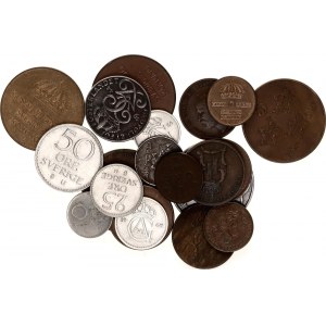 Sweden Lot of 21 Coins 1862 - 1969