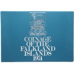 World Falkland Islands & Singapore Proof Set of 5 Coins & Proof Set of 6 Coins 1974 - 1977 with Original Folders
