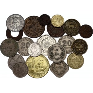 World Lot of 20 Coins 1901 - 2014