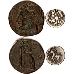 Ancient Greece Lot of 2 Coins 230 - 300 BC