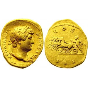Roman Empire Aureus 126 AD Rome Mint