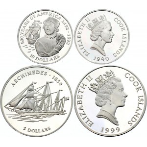 Cook Islands 5 - 10 Dollars 1990 - 1999