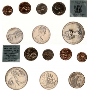 New Zealand Lot of 3 Mint Sets 1968 - 1970
