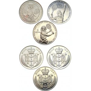 Niue 3 x 5 Dollars 1987 - 1988