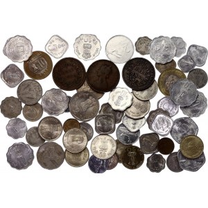India Lot of 61 Coins 1835 - 2012