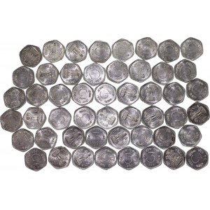 India Lot of 2 Mint Rolls 1964