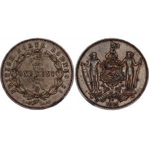 British North Borneo 1 Cent 1885 H