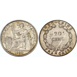 French Indochina 20 Centimes 1920