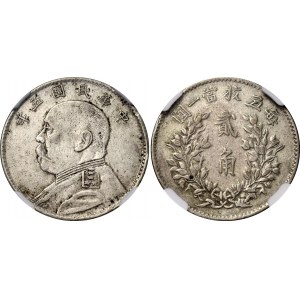 China Republic 20 Cents 1916 (5) NGC AU DETAILS