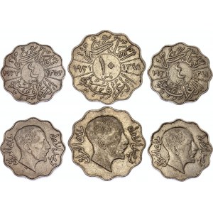 Iraq Lot of 3 Coins 1931 - 1933 AH 1349 - 1352