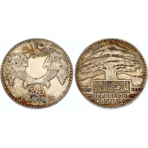 Lebanon 25 Piastres 1936