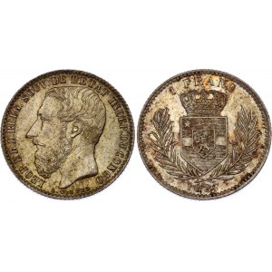 Belgian Congo 1 Franc 1887