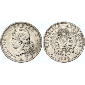 Argentina 50 Centavos 1883