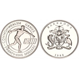 Barbados 25 Dollars 1986