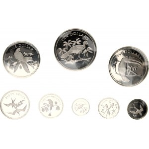 Belize Proof Set of 8 Coins 1974