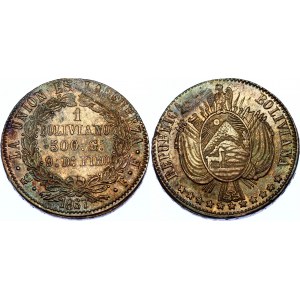 Bolivia 1 Boliviano 1867 FE