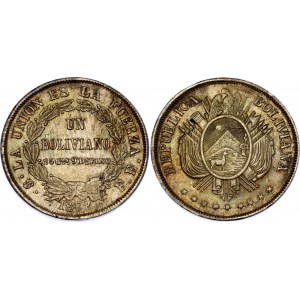 Bolivia 1 Boliviano 1872 FE