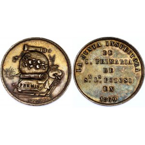 Bolivia Silver Medal La Junta Inspectora 1869
