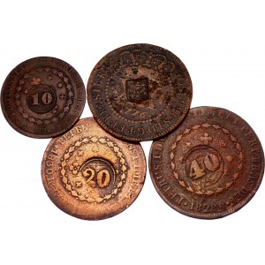 Brazil Lot of 4 Coins 1809 - 1835